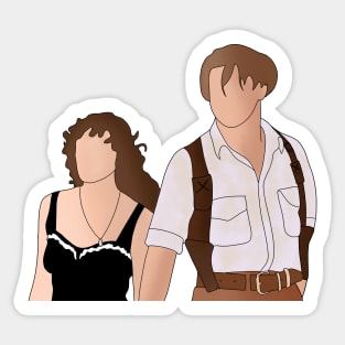 evie & rick Sticker